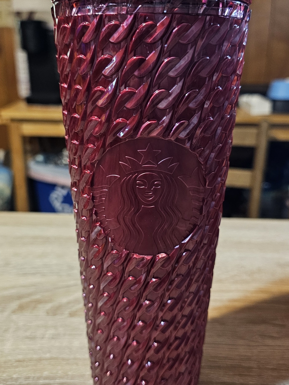 Starbucks Metallic Berry Pink Textured Tumbler